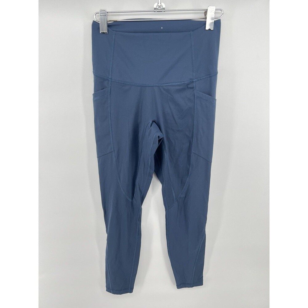 EVERLANE Womens S The Perform  Legging in Teal inseam 25”